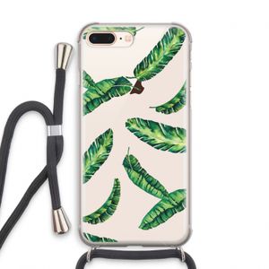 Lange bladeren: iPhone 7 PLUS Transparant Hoesje met koord