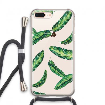 Lange bladeren: iPhone 7 PLUS Transparant Hoesje met koord