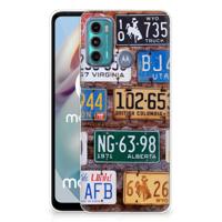 Motorola Moto G60 | Siliconen hoesje | met foto Kentekenplaten