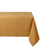 Stof Textiles Tafelkleed - 145 x 240 cm - mosterd geel - Eettafel tafellakens - polyester