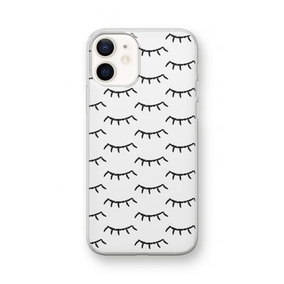 Wimpers: iPhone 12 mini Transparant Hoesje