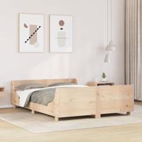 Bedframe zonder matras massief grenenhout 160x200 cm
