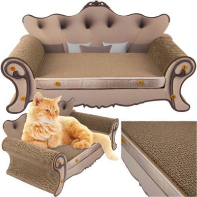 Purlov Kattensofa - krabplank - karton - 32 x 29 x 60 cm - kattenbed - krabpaal Purlov Kattensofa - krabplank - karton - 32 x 29 x 60 cm - kattenbed - krabpaal
