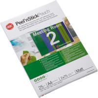GBC Peel`n Stick Lamineerhoezen A4 2x75 micron Mat (25)