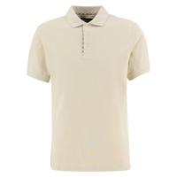 Heren Polo Tailored Preston Tartan Trim Mist