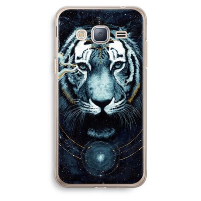 Darkness Tiger: Samsung Galaxy J3 (2016) Transparant Hoesje
