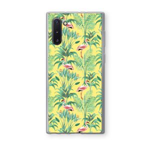 Flamingo party: Samsung Galaxy Note 10 Transparant Hoesje