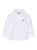 Patachou chemise en coton à logo brodé - Blanc