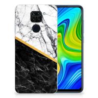 Xiaomi Redmi Note9 | TPU | Siliconen hoesje | Marmer Wit Zwart - Origineel Cadeau Man