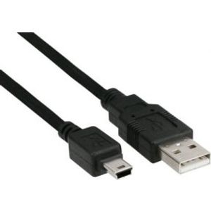 InLine 33107 USB-kabel 2 m USB A Mini-USB B Zwart