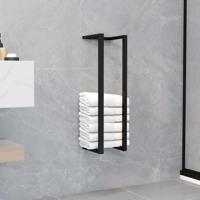 VidaXL Handdoekenrek 12,5x12,5x60 cm ijzer zwart