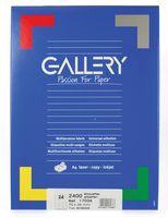 Gallery witte etiketten Ft 70 x 36 mm (b x h), rechte hoeken, doos van 2.400 etiketten - thumbnail
