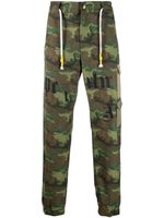 Palm Angels pantalon cargo à motif camouflage - Vert - thumbnail