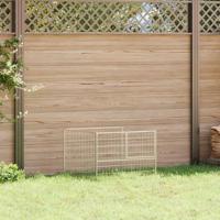 Hondenkennel 100x100x70 cm staal zilverkleurig