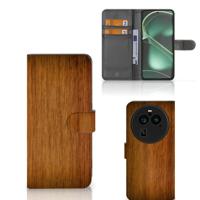 OPPO Find X6 Pro | Book Style Case | Donker Hout