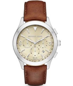 Horlogeband Michael Kors MK8449 Leder Bruin 22mm