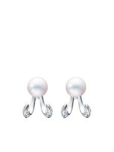 TASAKI boucles d'oreilles Danger Fang en or blanc 18ct - Argent