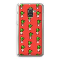 Mini cactus: Samsung Galaxy A8 (2018) Transparant Hoesje Mini cactus: Samsung Galaxy A8 (2018) Transparant Hoesje