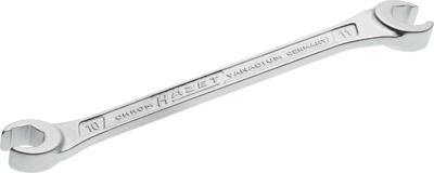 HAZET Dubbele ringsleutel · open 612-10X11 · Buiten-zeskant-profiel · SW 10 x 11 mm