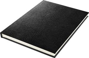 Kangaro K-5320 Schetsboek A5 Creme 120gr Blanco Papier, 140 Blz Hard Cover Zwart