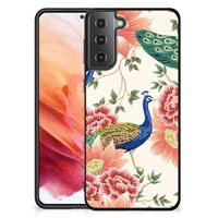 Dierenprint Telefoonhoesje voor Samsung Galaxy S21 Pink Peacock