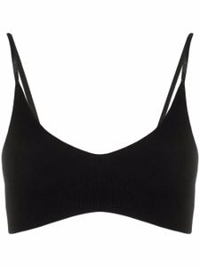 Jacquemus brassière Le Bandeau Valensole en maille - Noir