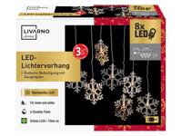 LIVARNO home LED-lichtgordijn (Sneeuwvlokken warmwit)