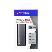 Verbatim Vx500 120 GB Externe SSD harde schijf USB 3.2 Gen 2 (USB 3.1) Spacegrijs 47441 - thumbnail