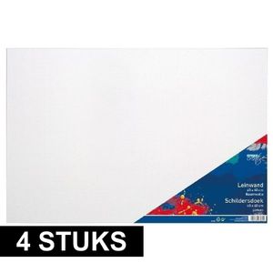 4x Canvas schildersdoeken 40 x 60 cm zware