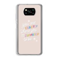 Right Place: Xiaomi Poco X3 Pro Transparant Hoesje