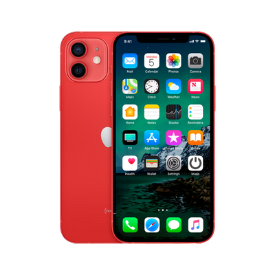 Refurbished iPhone 12 Mini 64 GB Rood Zichtbaar gebruikt