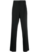 Lanvin pantalon droit plissé en laine - Noir - thumbnail