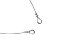 EUROLITE Steel Rope 1000x4mm silver with Thimble EUROLITE Steel Rope 1000x4mm silver with Thimble