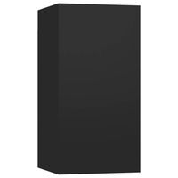 vidaXL Tv-meubel 30,5x30x60 cm spaanplaat zwart - thumbnail