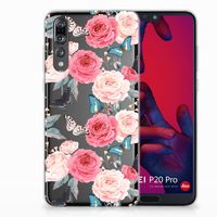 Huawei P20 Pro TPU Case Butterfly Roses - thumbnail