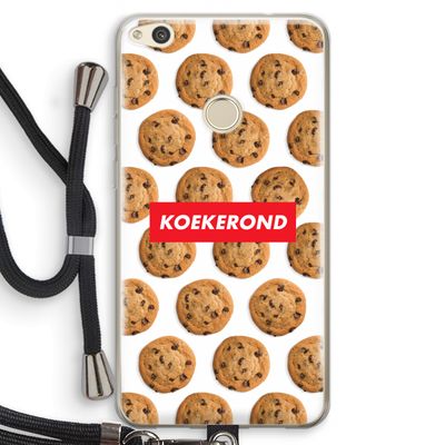 Koekerond: Huawei Ascend P8 Lite (2017) Transparant Hoesje met koord