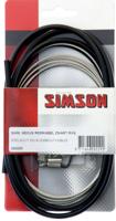 Simson Remkabel set nexus rollerbrake 1600/2250 mm zwart/zilver