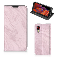 Samsung Galaxy Xcover 5 Standcase Marble Pink - Origineel Cadeau Vriendin - thumbnail