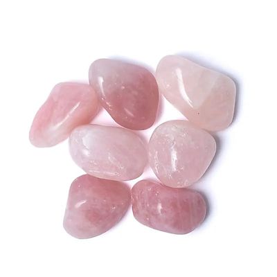 Trommelstenen Rozenkwarts AA kwaliteit - 500 gram (4 - 6 cm)