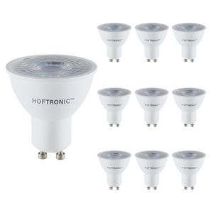 10x GU10 LED spot - 4,5 Watt 345 lumen - 38° - 6500K Daglicht wit licht - LED reflector - Vervangt 50 Watt