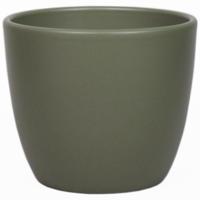 Floran Plantenpot - donkergroen - mat - keramiek - H17 x D15 cm - plantenpotten binnen