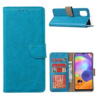 Samsung Galaxy A22 5G Book Case Turquoise met Standaard - thumbnail