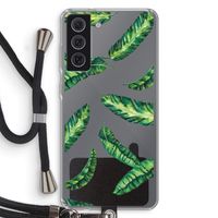 Lange bladeren: Samsung Galaxy S21 FE Transparant Hoesje met koord