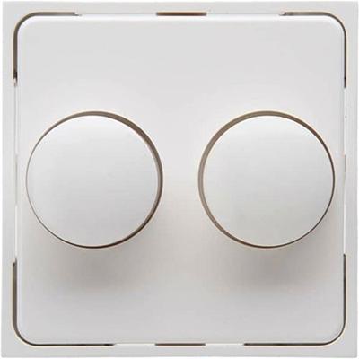 Enzo Kopp hk07 wit afdekplaat + knop duo dimmer - 4622035