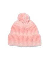 051 Kinder Beanie Pompon Roze (roze)