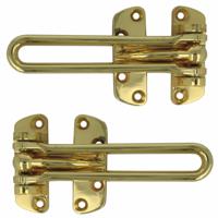 AMIG kierstandhouder - 2x - 120mm - goud - incl schroeven - inbraakbeveiliging