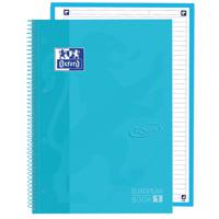Notitieboek Oxford Touch Europeanbook A4+ 4-gaats lijn 80vel pastel blauw - thumbnail