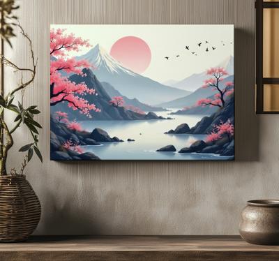 Japans canvas landschap