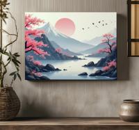Japans canvas landschap