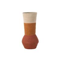 J-Line Vaas Strepen Zeegras Naturel|Roest|Terracotta